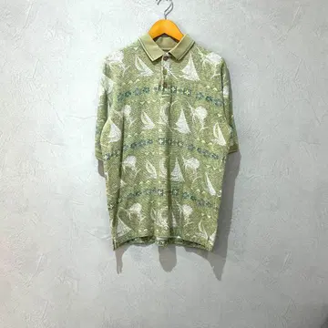 [귀여움] 피케 셔츠 마린 패턴 청새치 요트 M9