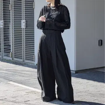 저널 스탠다드 코튼 나일론 슈퍼 와이드 코쿤 팬츠