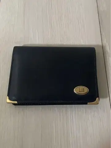 dunhill 명함지갑 블랙 가죽