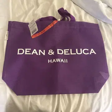 하와이 한정판 DEAN & DELUCA 토트백 퍼플 L