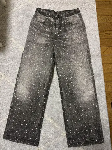 RHINESTONES DENIM PANTS [ GEEK ]