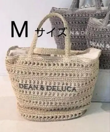DEAN & DELUCA BEAMS 크로셰 바스켓 백 M 사이즈