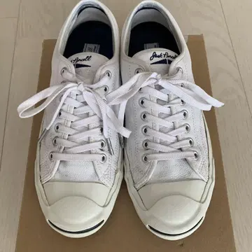 컨버스 잭 파셀 화이트 가죽 (주름) 26.5cm 미국 사양