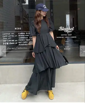(titivate) 랜덤 헤 티어드 원피스