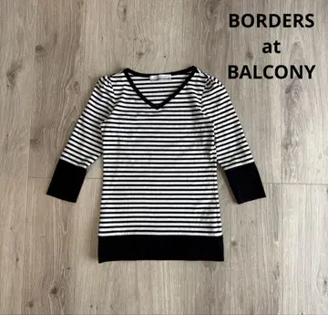 BORDERS at BALCONY 5분 소매 퍼프 소매 컷소 36