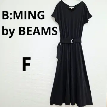 B:MING by BEAMS  컷소 원피스 맥시 길이  네이비
