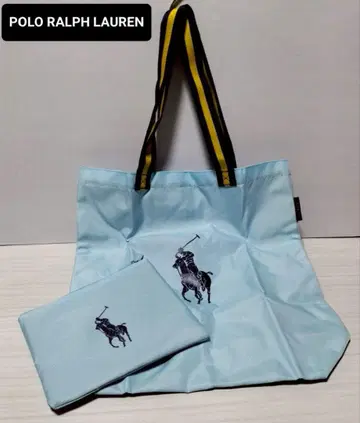 RALPH LAUREN 폴로 포니 프린트 토트백 접이식 토트 서브백