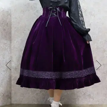 액시즈 벨벳 인형 스커트