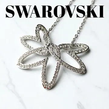 컨디션 최상 SWAROVSKI 스와로브스키 목걸이 하트 스톤