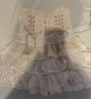 LIZLISA 티어드 프릴 스커트 팬츠 핑크