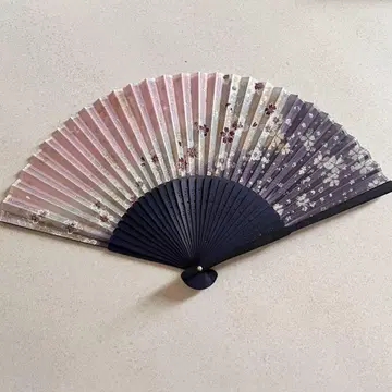 부채 여성용 일본 전통 문양 광택
