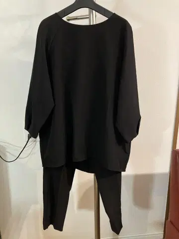 PASSIONE 파시오네 블랙 셋업 풀오버 38 사이즈