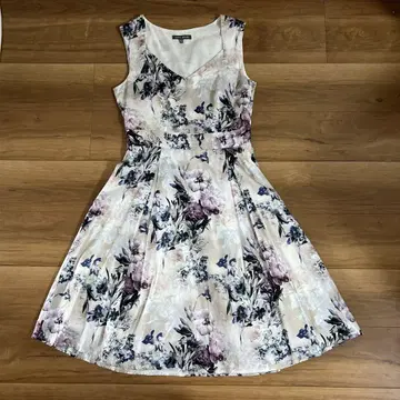 LAURA ASHLEY 플라워 프린트 원피스 UK 12