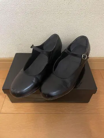 천연 가죽 오르간 슈즈 24cm