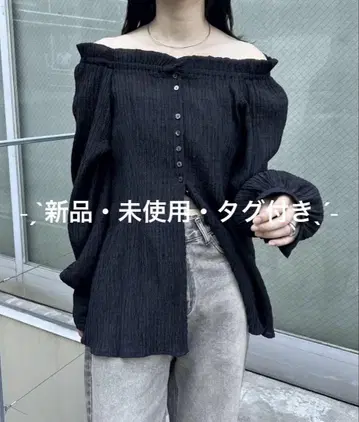 미스틱 시어 체크 블라우스