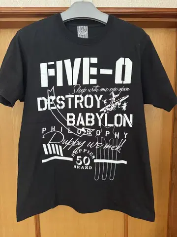 FIVE O DUPPIES 티셔츠 블랙 검정