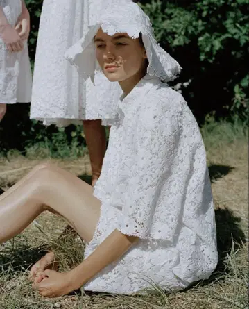 CECILIE BAHNSEN 세실리 반센 레이스 블라우스
