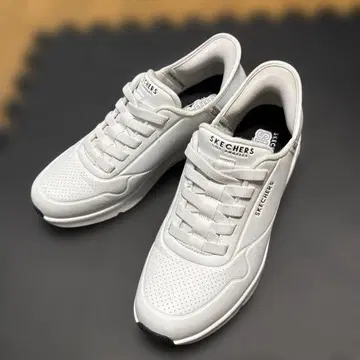 SKECHERS 화이트 스니커즈 28cm