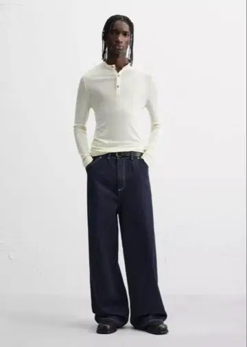 ZARA 와이드 레그 배기 데님 팬츠 31 완판템