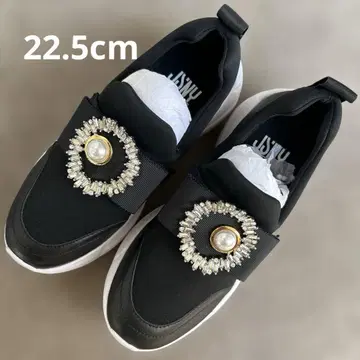 JILLSTUART 비쥬 디자인 블랙 스니커즈 22.5cm