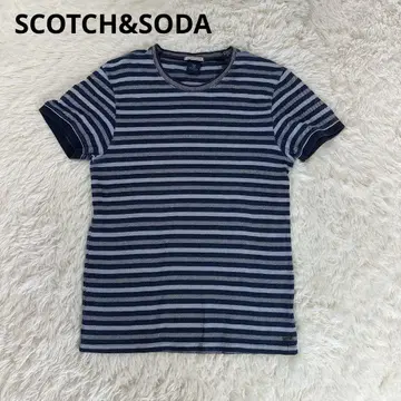 SCOTCH&SODA(스코치 앤드 소다) 코튼 스트라이프 반팔 톱
