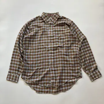 USED 80S The Highlander CHECK L/S SHIRTS