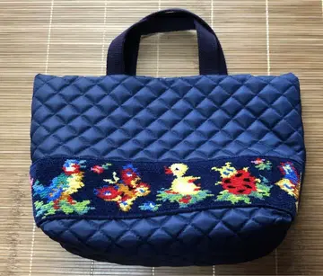 페일러 학교 페일러 하이디 네이비 퀼팅 미니 토트백
