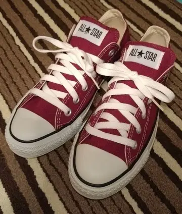 컨버스 올스타 신품 보르도 빨강 24cm