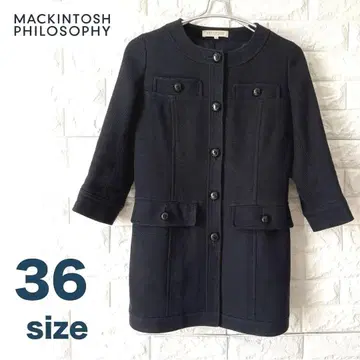 MACKINTOSH PHILOSOPHY 노카라 자켓 36 네이비