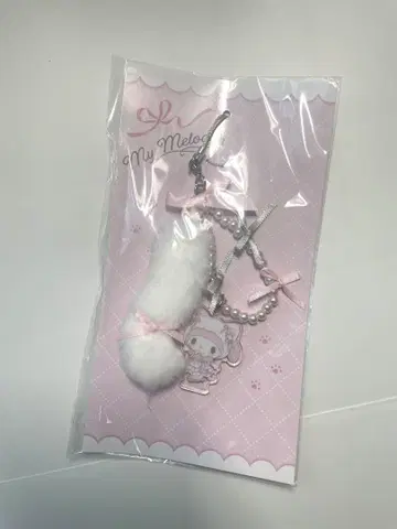 미개봉 새상품 화이트 고양이 발레리나 스트랩 마이멜로디 산리오