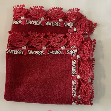 치카자와 레이스 키스미 이토한 홍 손수건