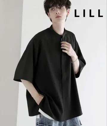 새 제품 미사용 LILL 블랙 반소매 풀오버 L