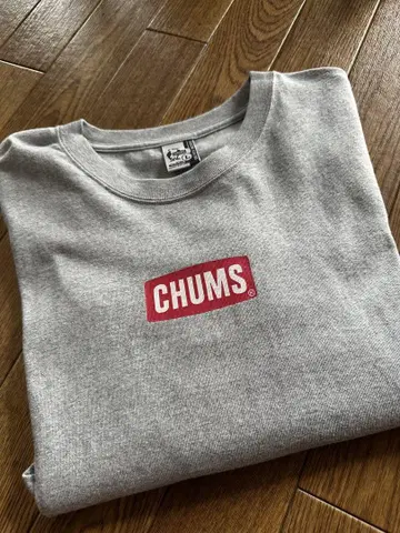 CHUMS 박스 로고 티셔츠
