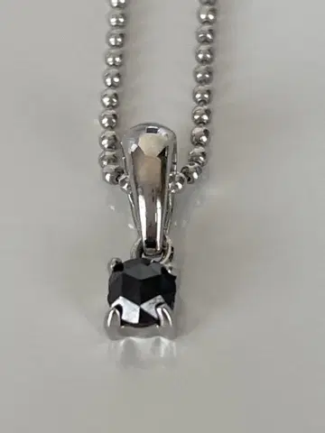 블랙 다이아몬드 목걸이 SV925