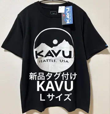 미사용 새상품 택 포함 KAVU 카부 빅 브랜드 로고 티셔츠 오버사이즈