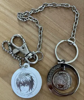 DEATHNOTE 데스노트 L 체인 키링 세트