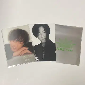 아베 리헤이 엿보기 카드 티켓 스타일 카드 세트