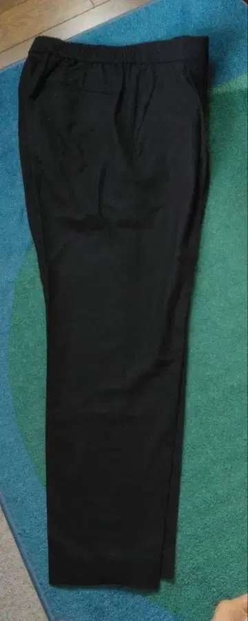 theory luxe 진한 남색 와이드 팬츠