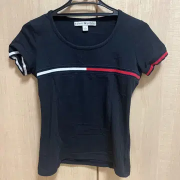 TOMMY HILFIGER 반팔 T셔츠 사이즈 2 블랙