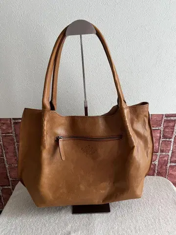 Dakota 브라운 가죽 토트백