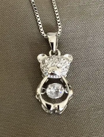 곰 목걸이 silver925