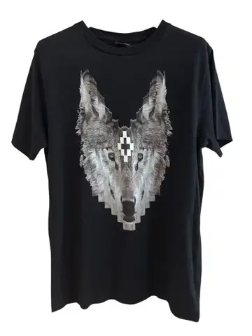 [임팩트 발군] MARCELO BURLON 늑대 그래픽 블랙 T셔츠