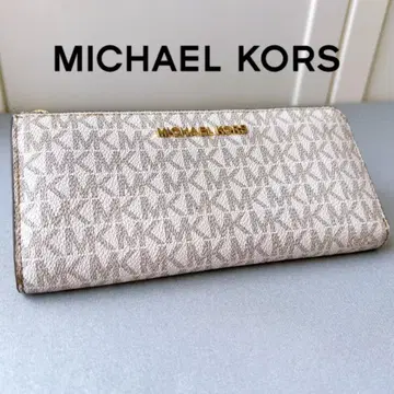 [ 중고 새상품급 ] MICHAEL KORS 마이클코어스 장지갑 화이트