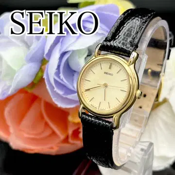 사용 중 시계 SEIKO 라운드 골드 새 배터리 I54