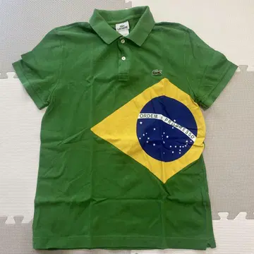 라코스테 피케 셔츠 M 사이즈 Lacoste 브라질 국기