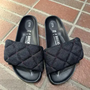 BIRKENSTOCK 데님 퀼팅 샌들 1774