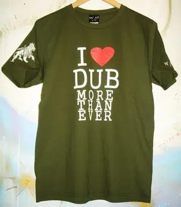 I Love DUB 티셔츠 Organic Roots 레게 라스타 더브