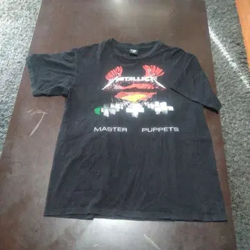 진품 Metallica Master Puppets 티셔츠 XL