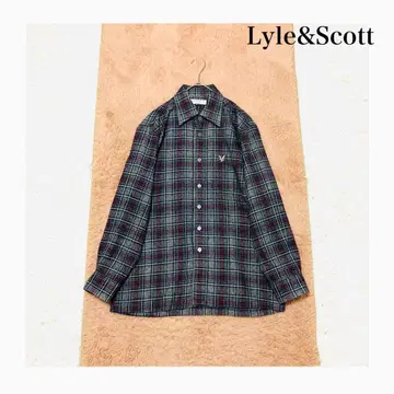 Lyle&Scott 아크릴 혼방 셔츠 체크 셔츠 장소 M