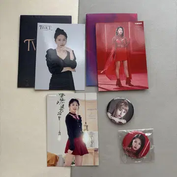 TWICE 채영 포토 카드 배지 5세트